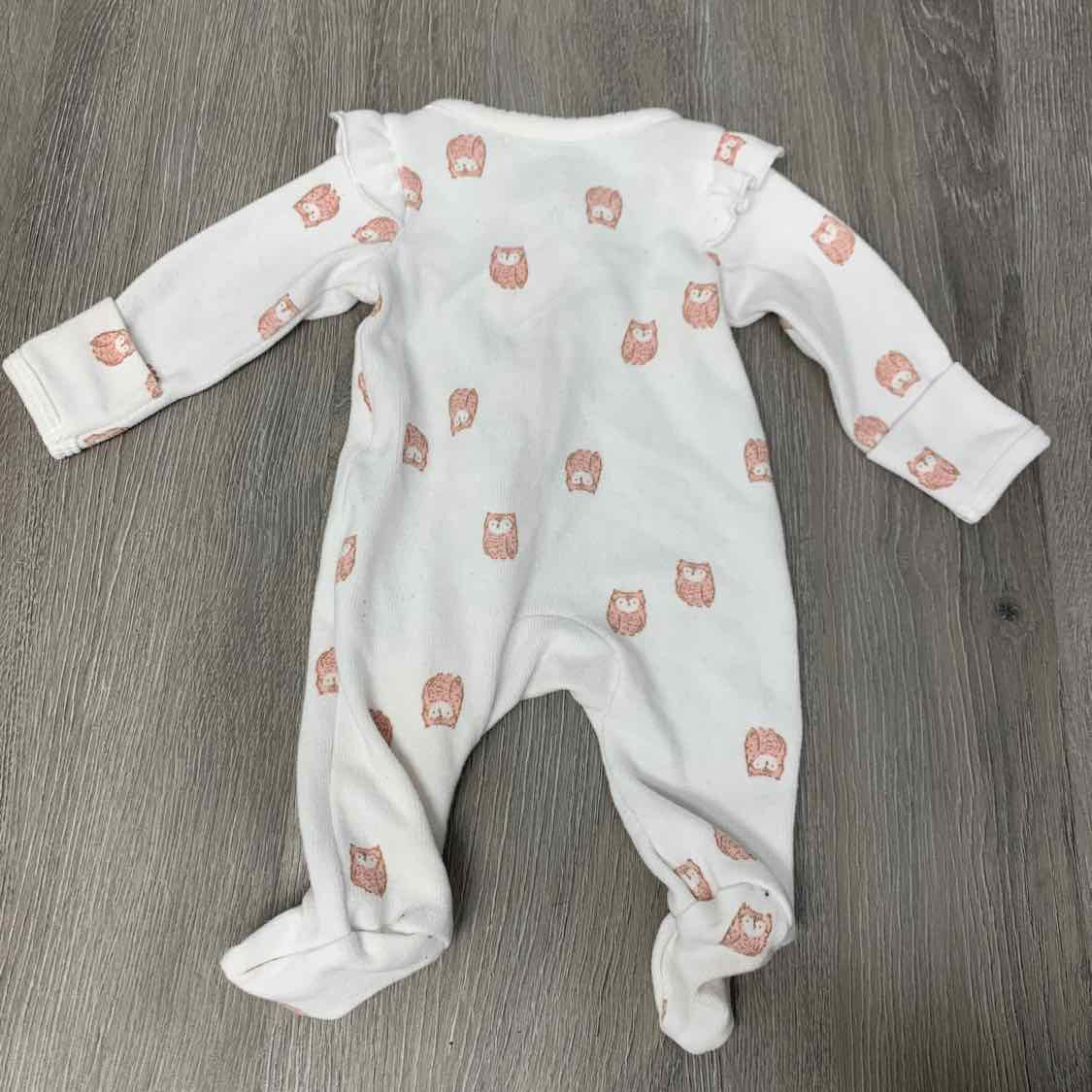 Size Preemie White Child of Mine Footy PJs