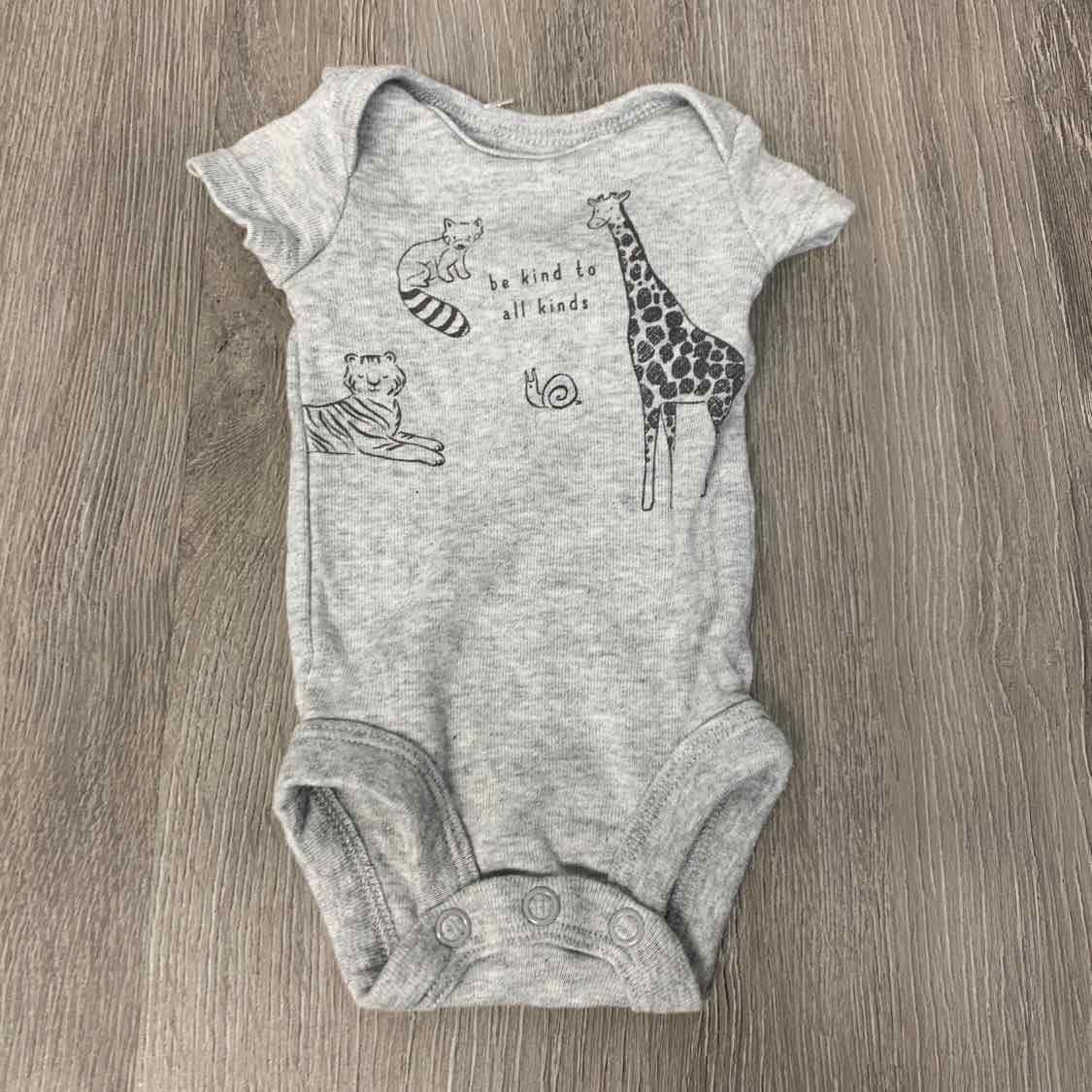 Size Preemie Gray Graphic Child of Mine Bodysuit