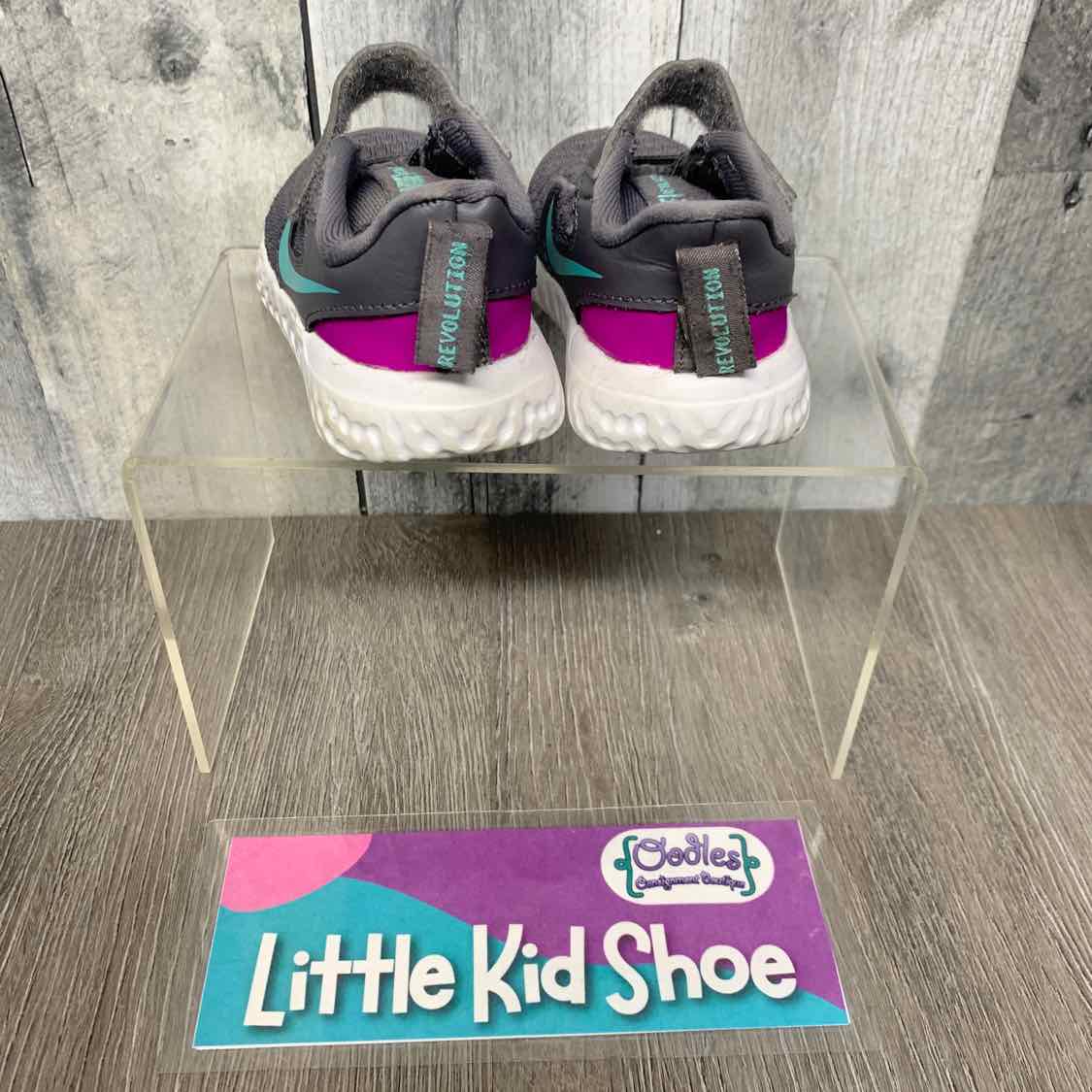 Size 3 Gray/Purple Sport Brand Sneakers