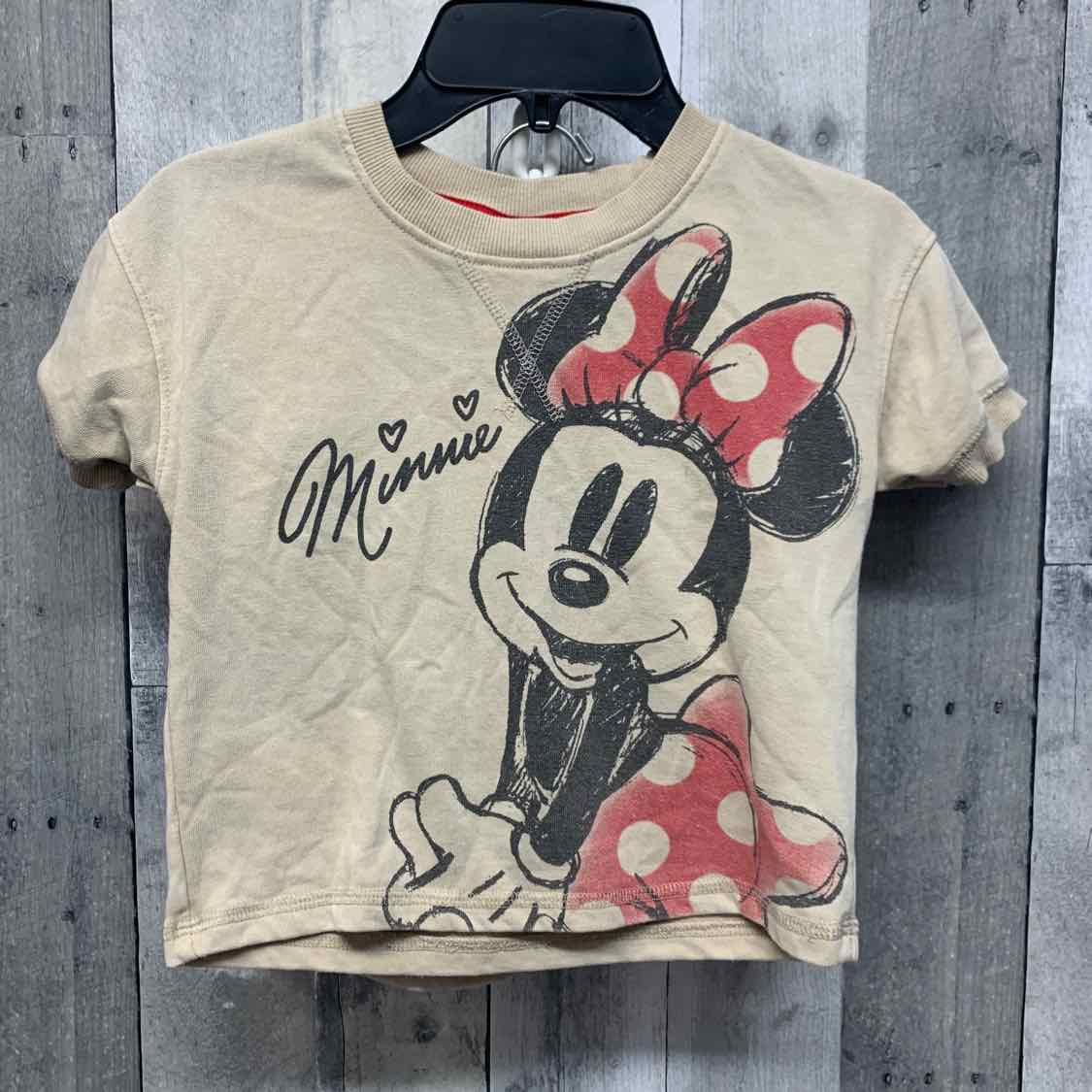 Size 4 Tan Disney Shirt/Shorts
