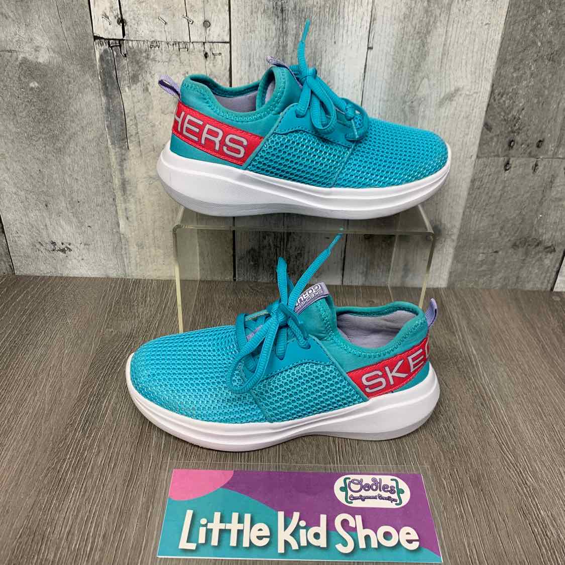 Size 12.5 Blue/Pink Skechers Sneakers