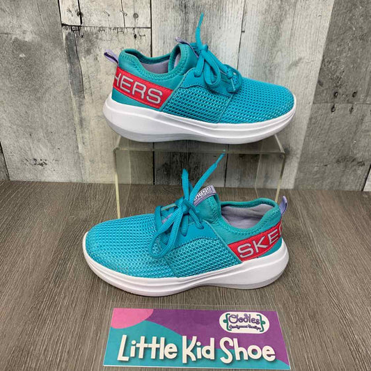 Size 12.5 Blue/Pink Skechers Sneakers