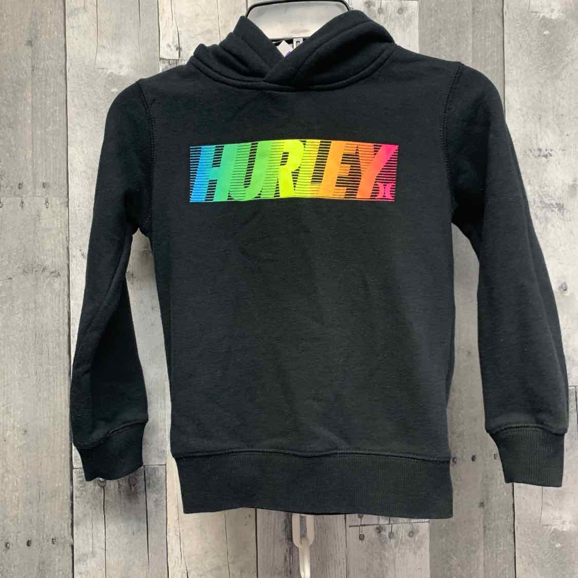 Size 6 Black Graphic Hurley Pull Over