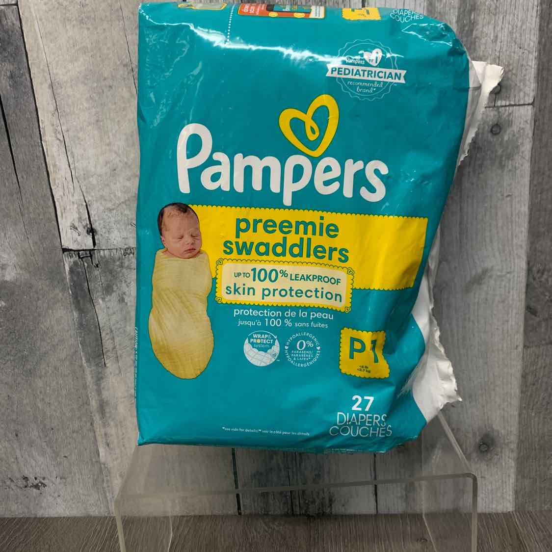 Diaper Size Preemie Pampers Disposable Diapers - OodlesCB
