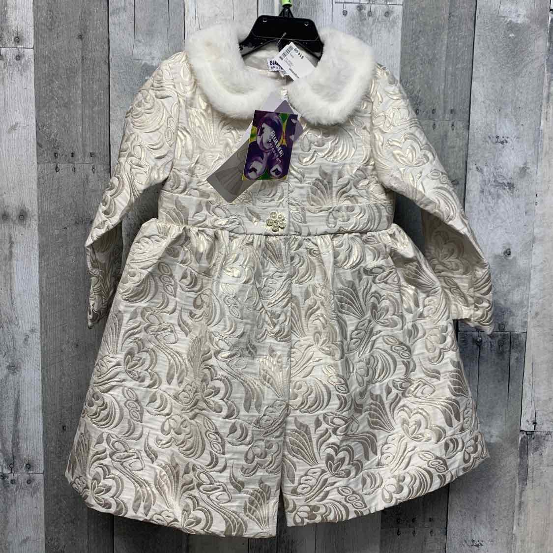 Size 4T Ivory Blueberi Boulevard Dress - Party