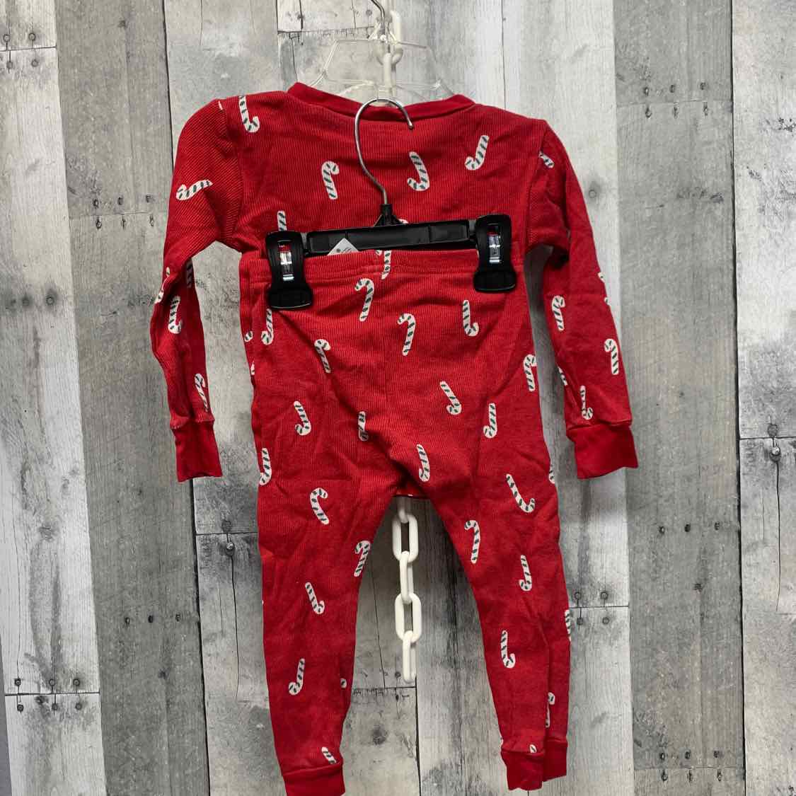 Size 2T Red Print Just One You 2pc PJs