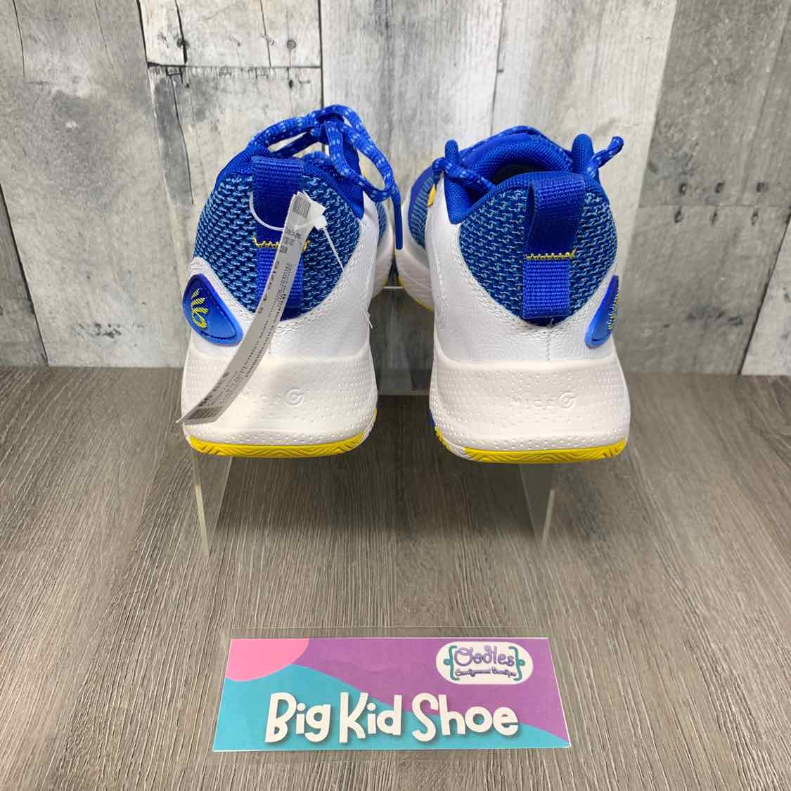 Size 4.5 Blue/Yellow Sport Brand Sneakers