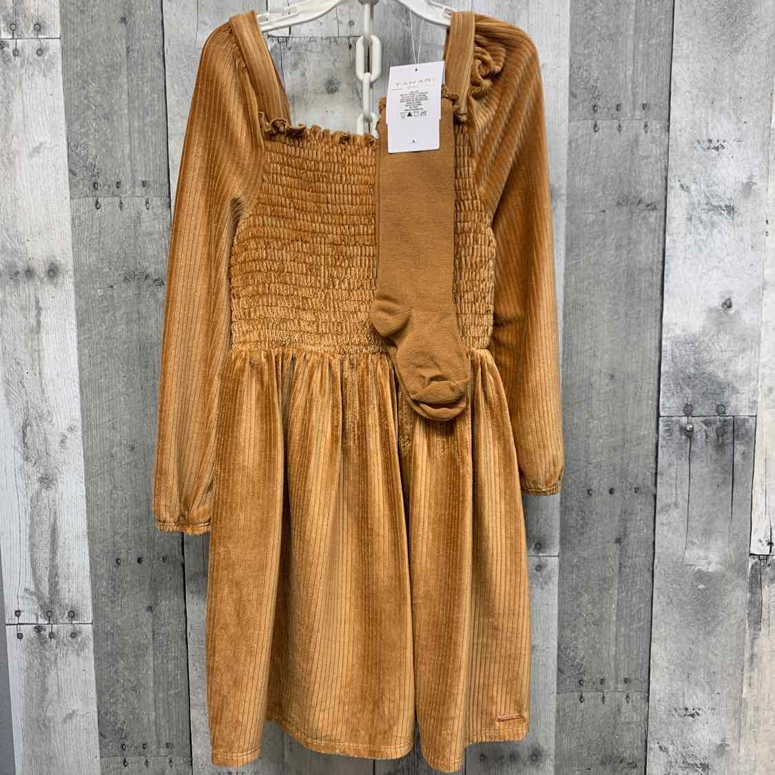 Size 6 Light Brown B Brand LS Dress