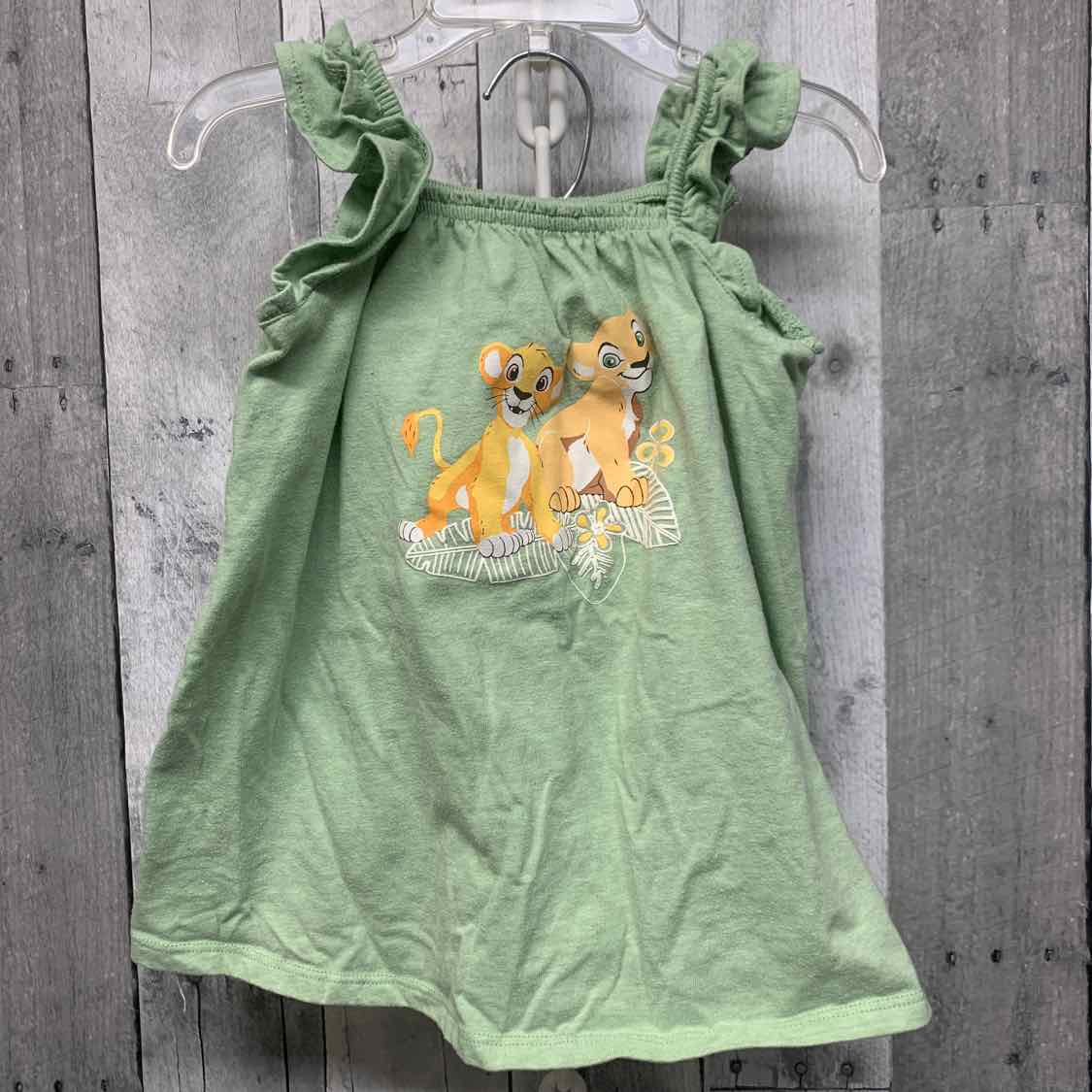 Size 18 Months Green Graphic Disney 2pc Dress