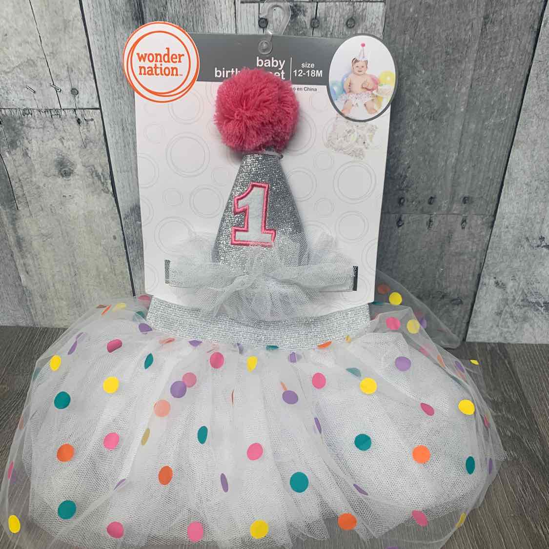 Wonder Nation Silver/White Photo Prop