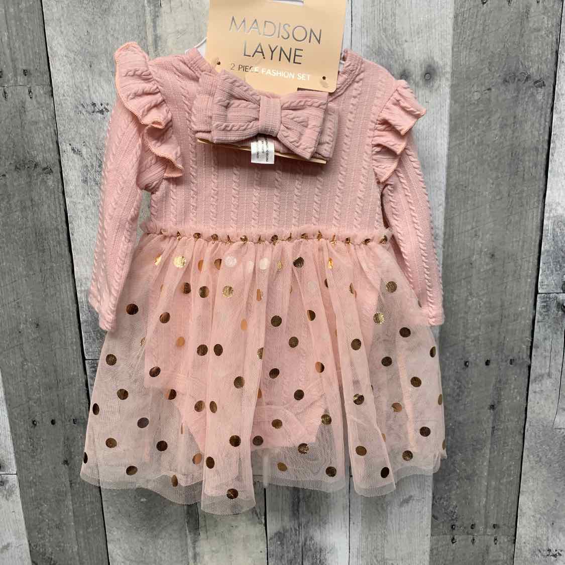 Size 6-9 Months Rose Gold B Brand Romper