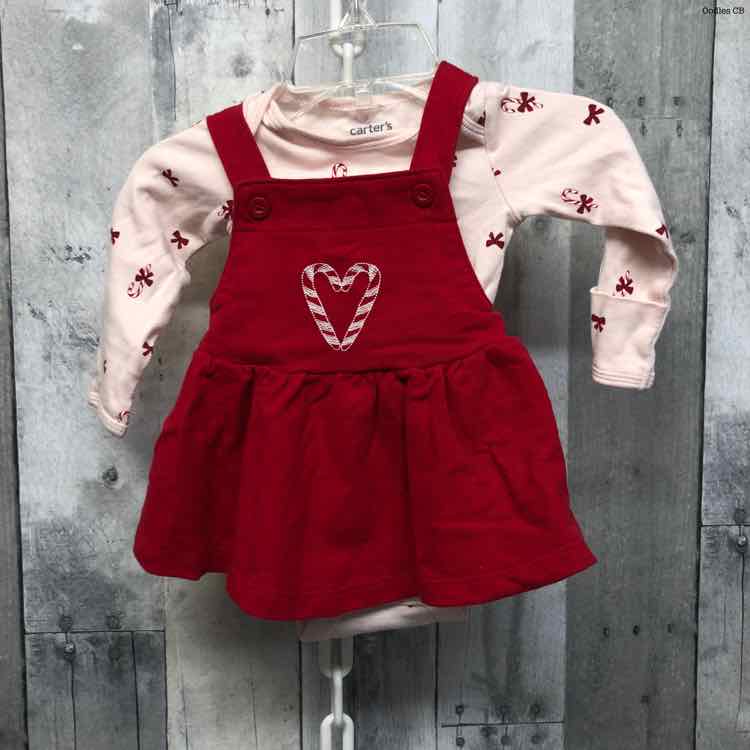 Size 0-3 Months Red/Pink Child of Mine Shirt/Jumper