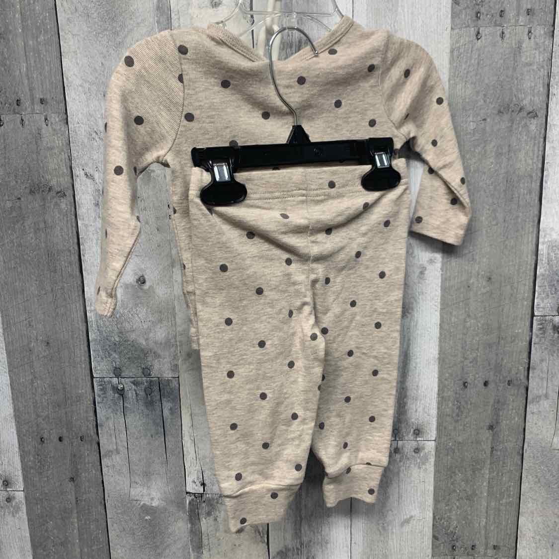Size 9 Months Tan/Black Just One You Shirt/Pants