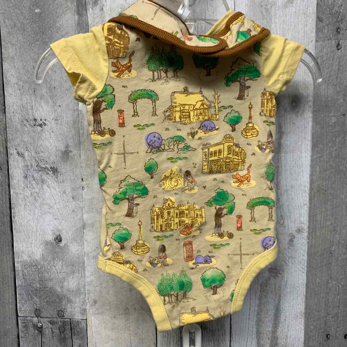 Size Newborn Tan/Yellow Disney Parks Bodysuit