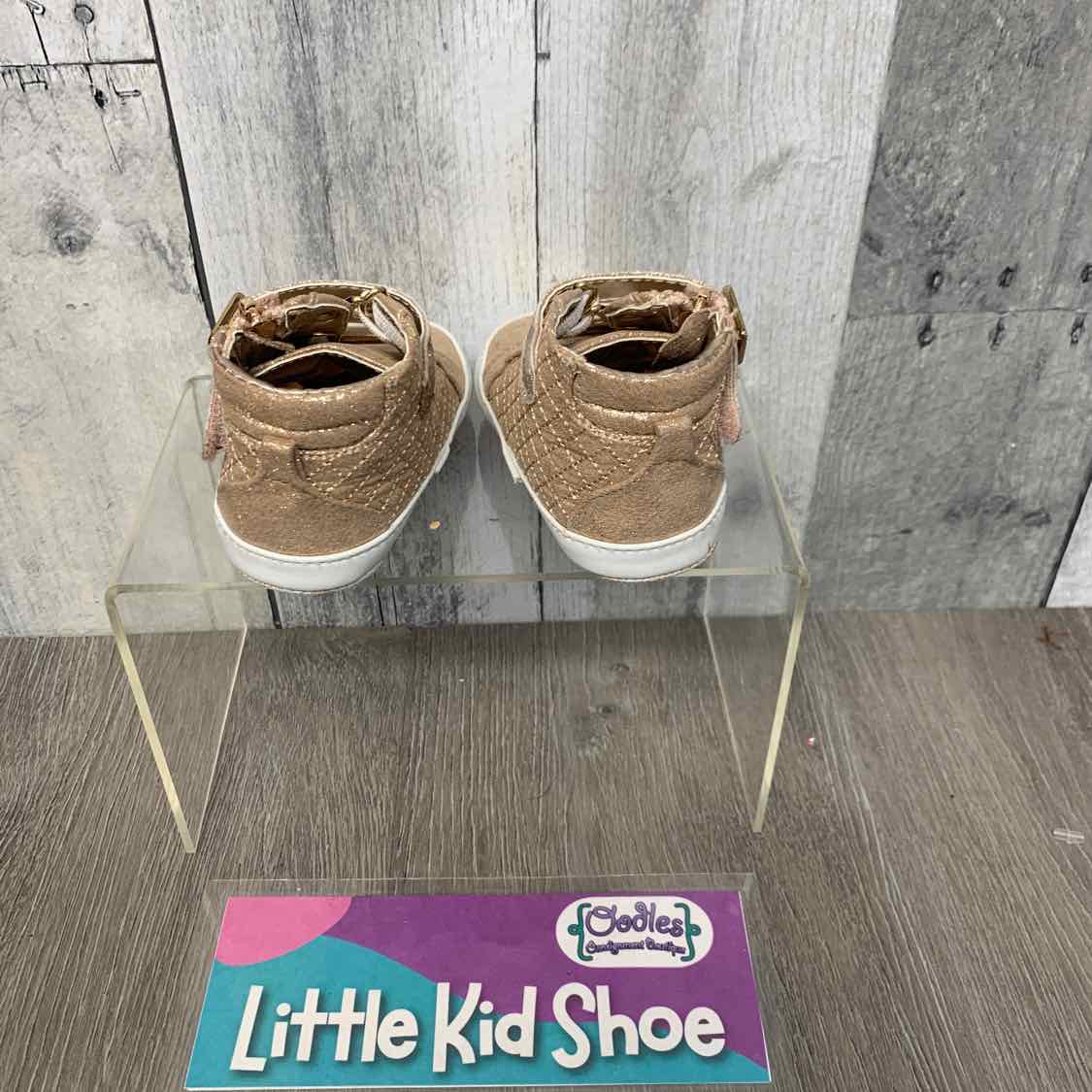 Size 2 Gold/White Michael Kors Sneakers