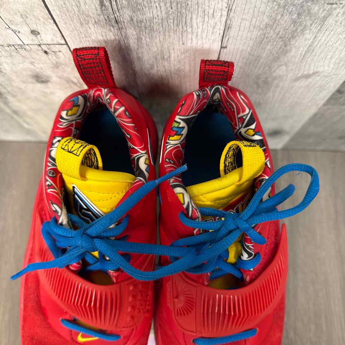 Size 5 Red/Blue Sport Brand Sneakers