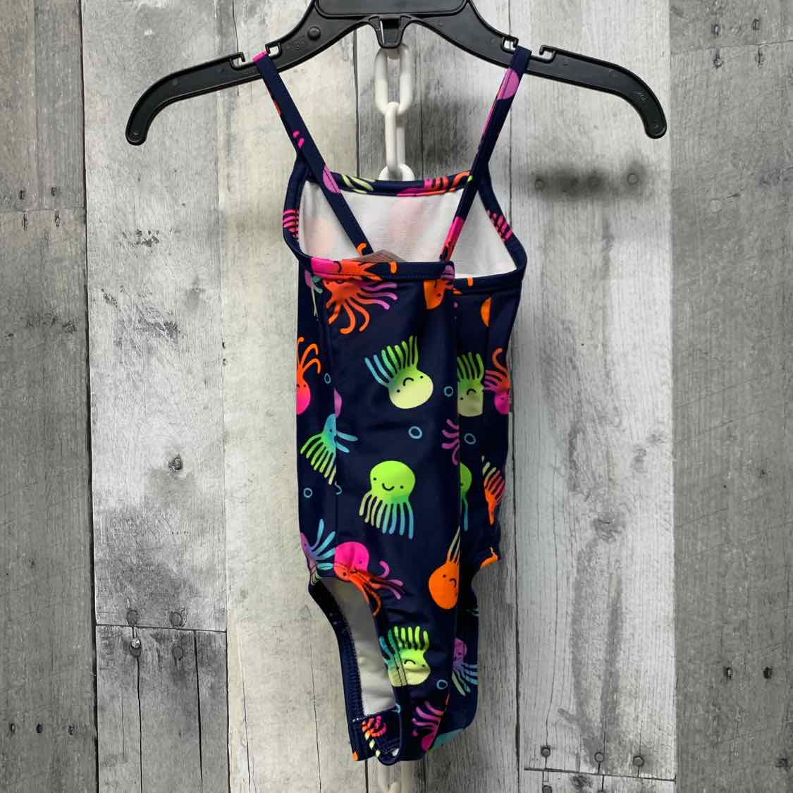 Size 12 Months Navy Print Cat & Jack Swim Suit - 1pc