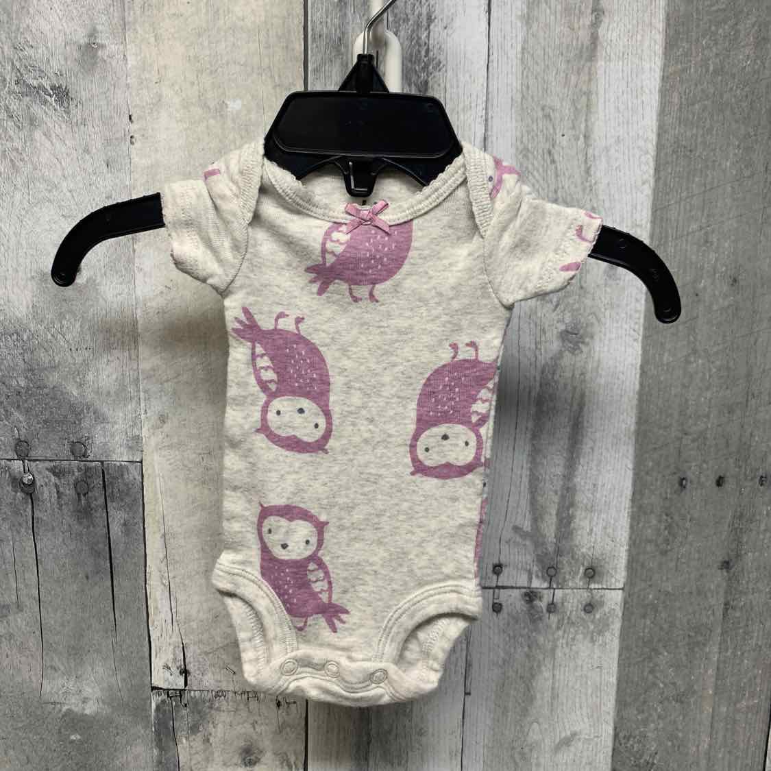 Size Preemie Gray/Purple Child of Mine Bodysuit