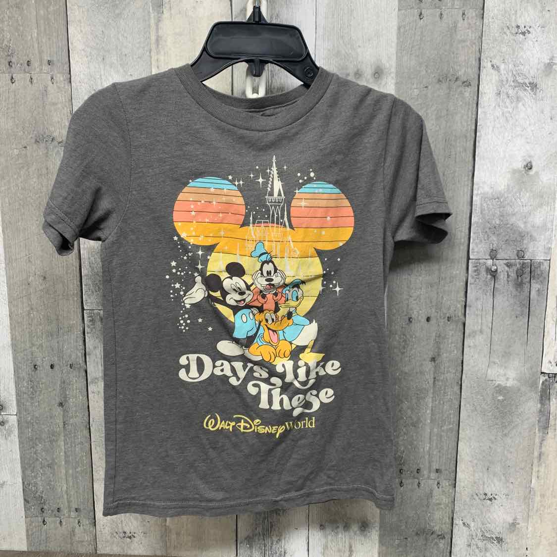 Size 7/8 Gray Graphic Disney T Shirt