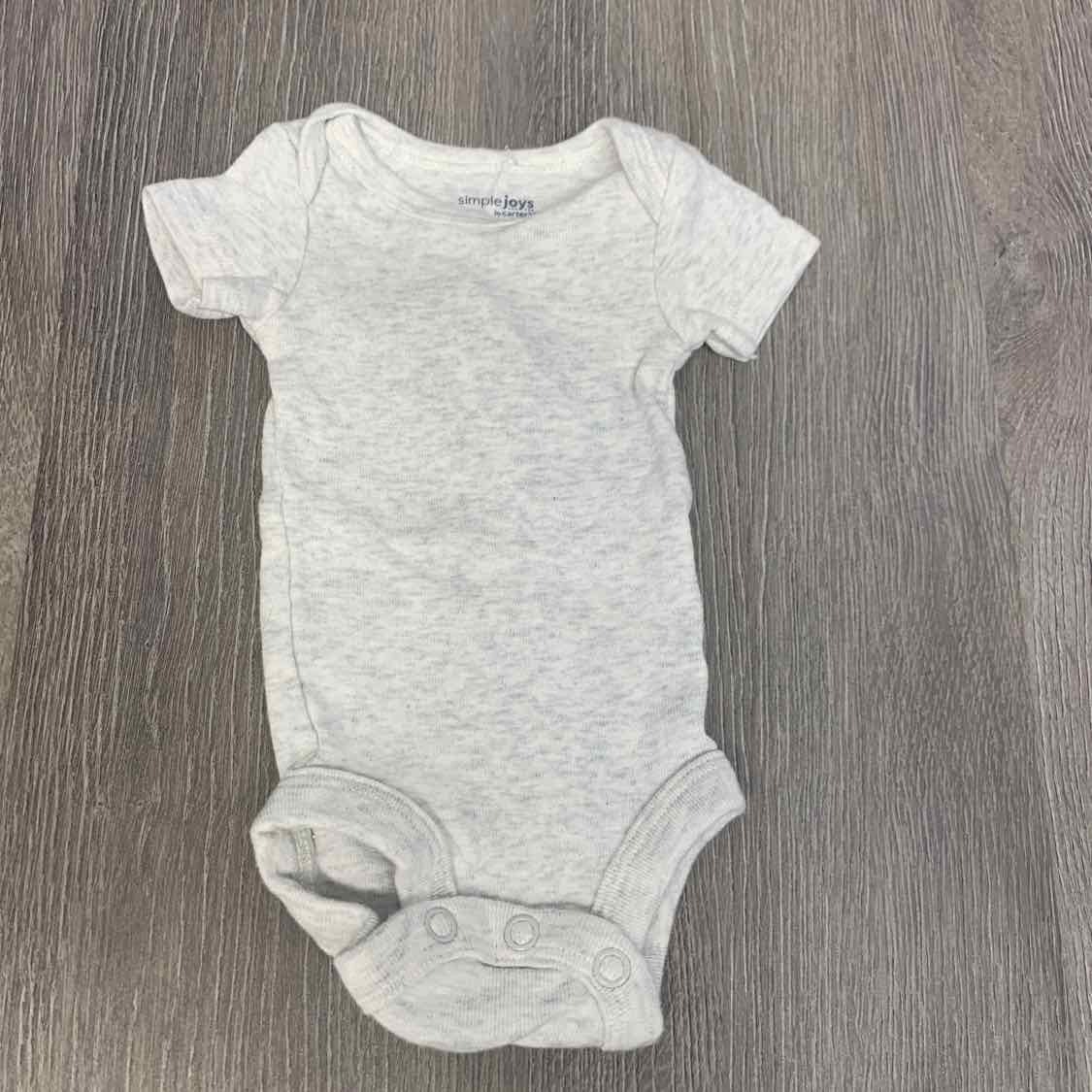 Size Preemie Gray Simple Joys Bodysuit