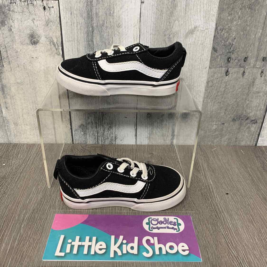 Size 6 Black/White Vans Sneakers