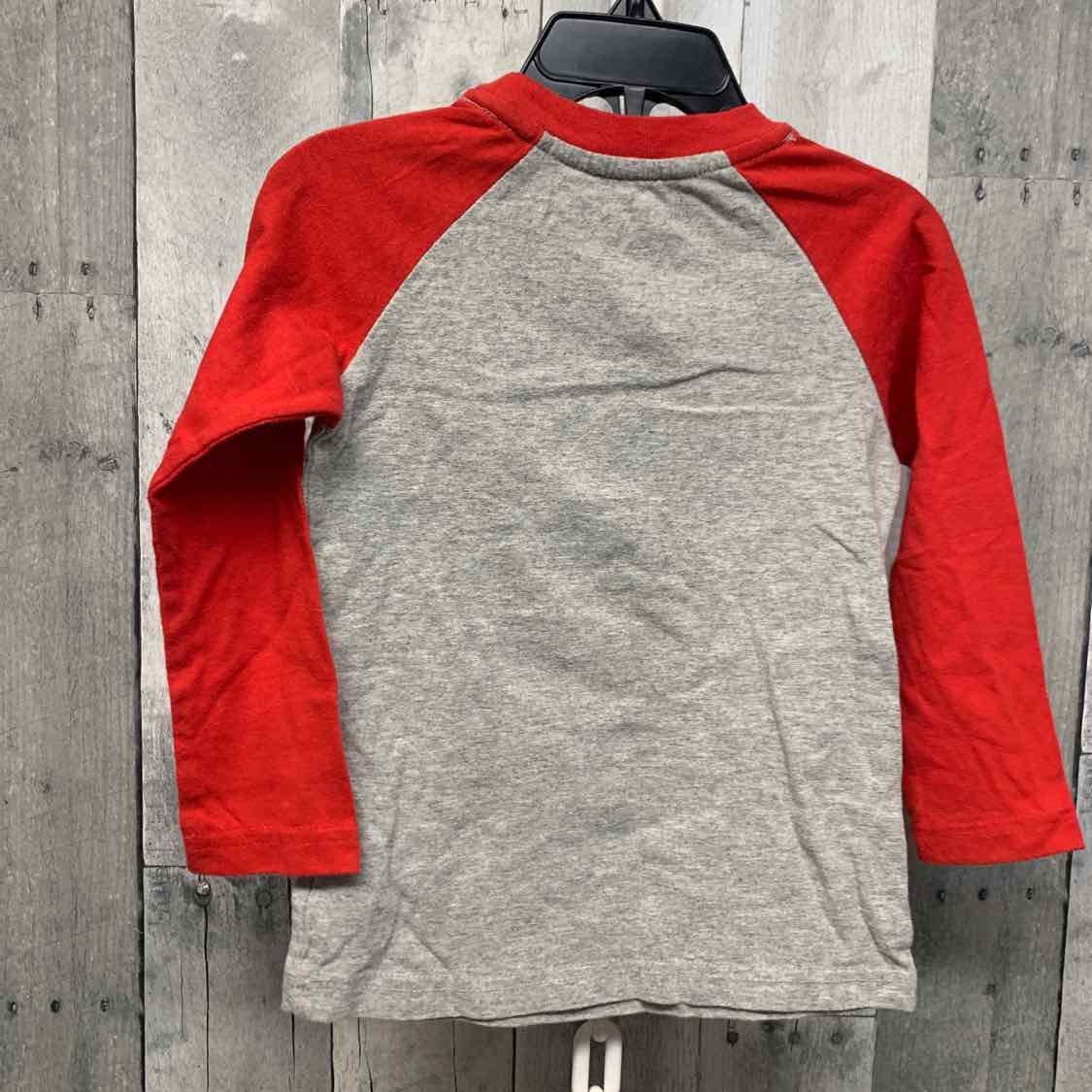 Size 2T Gray/Red Disney Long Sleeve Shirt