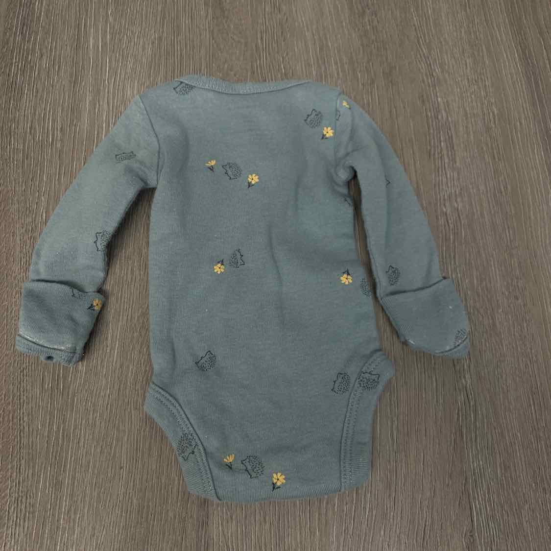 Size Preemie Blue/Yellow Carter's Bodysuit