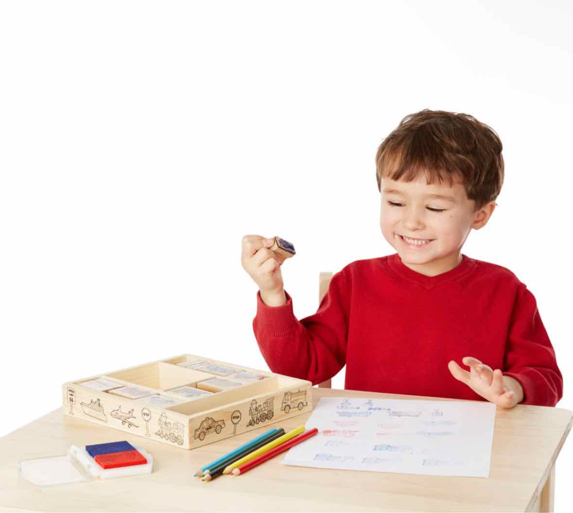 Melissa & Doug Vehicles Stamp Set