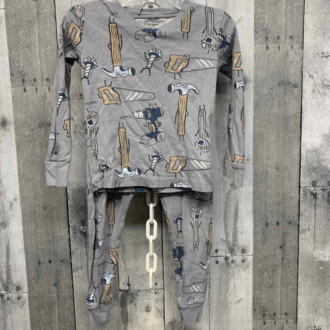 Size 3T Gray Print Carter's 2pc PJs