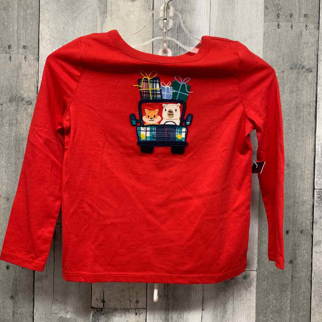 Size 4T Red Graphic Crown & Ivy Long Sleeve Shirt