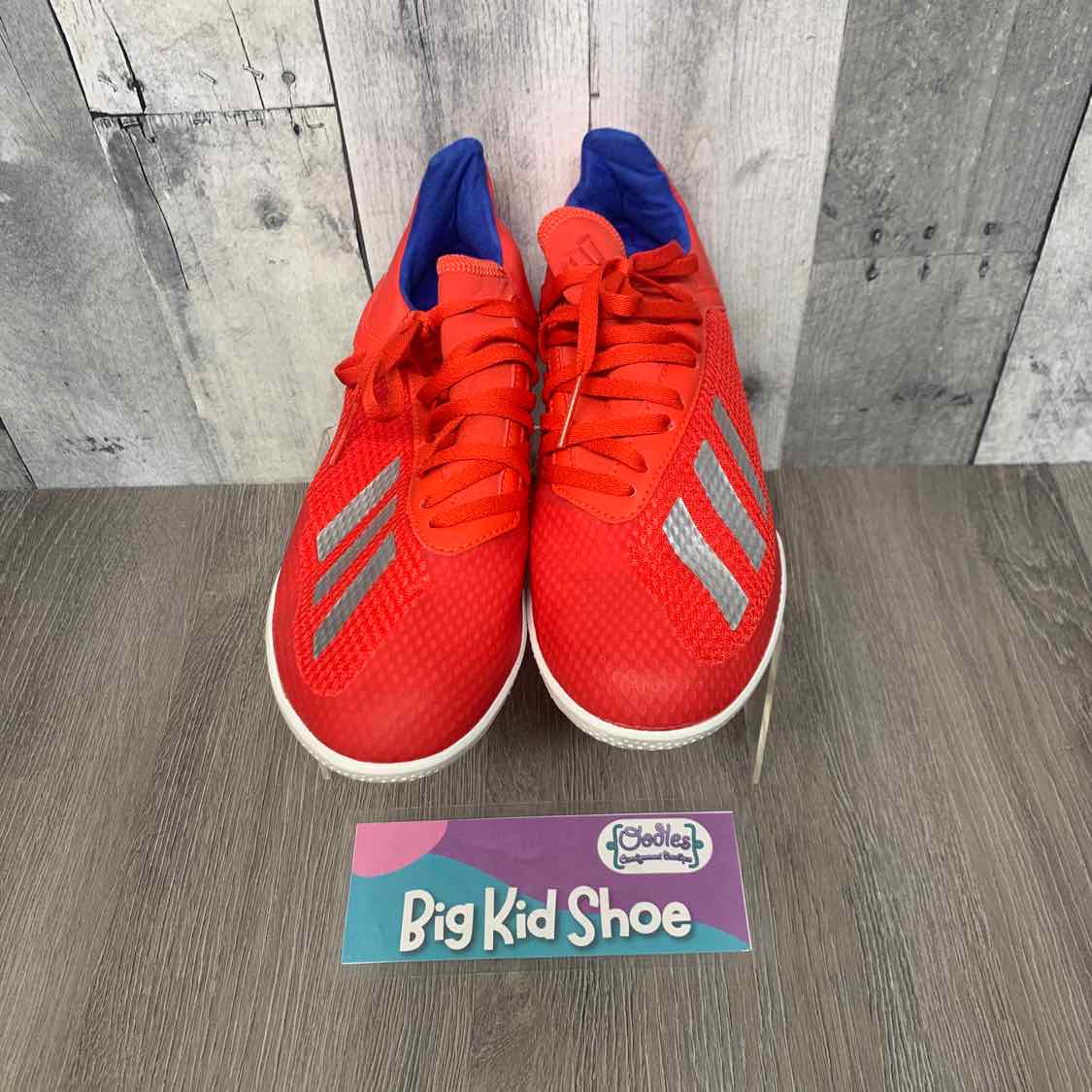 Size 5 Red/White Sport Brand Sneakers