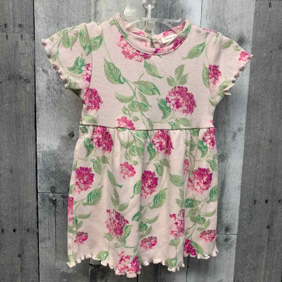 Size 18 Months Pink/Green Laura Ashley Dress