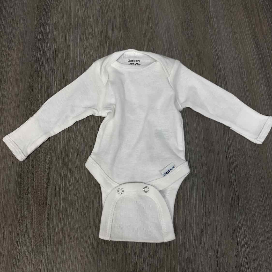 Size Preemie White Gerber Bodysuit