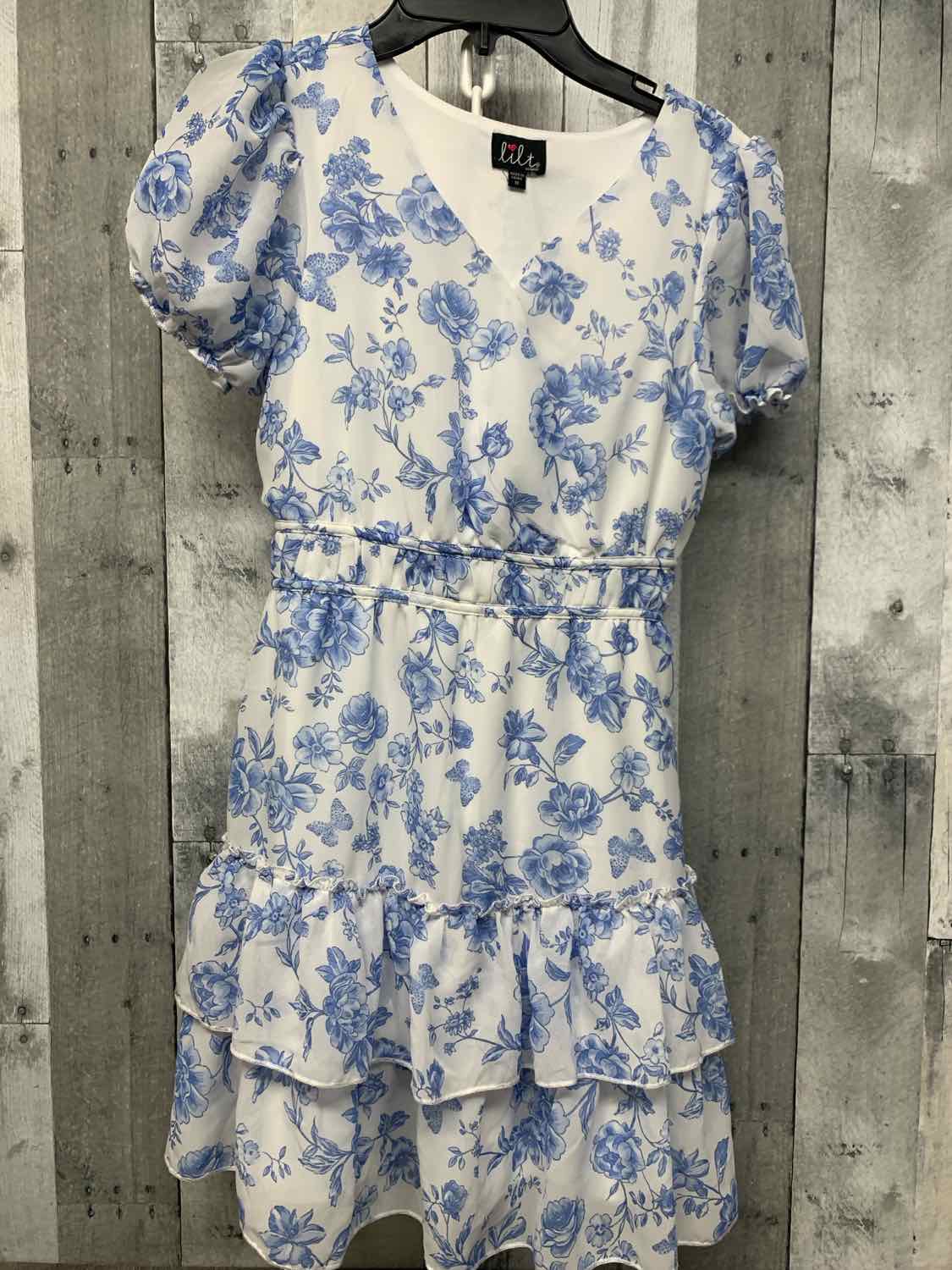 Size 12 Blue/White B Brand Dress