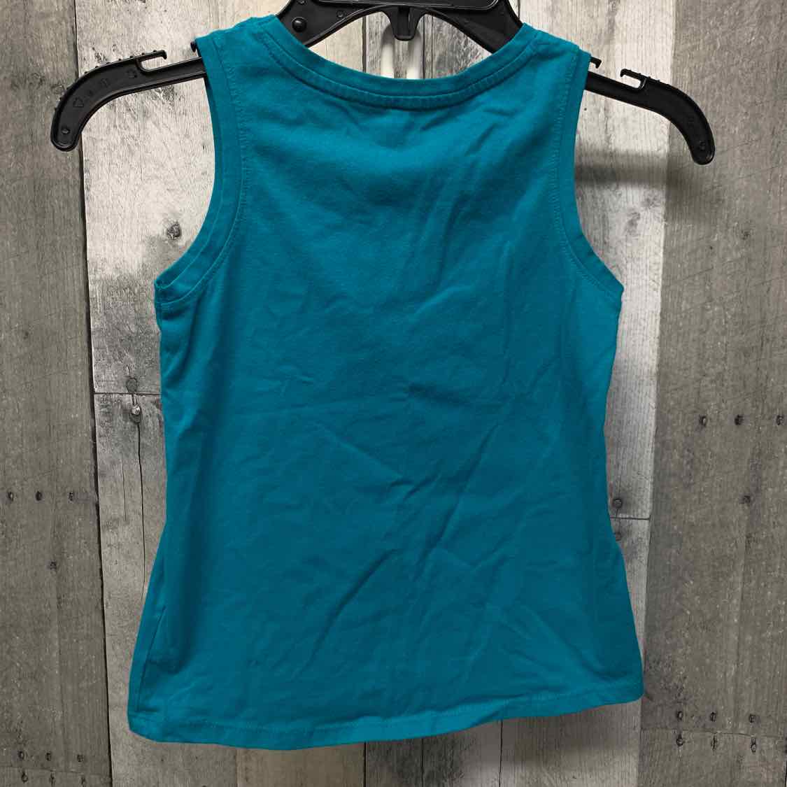 Size 5T Teal Graphic Cat & Jack Tank Top