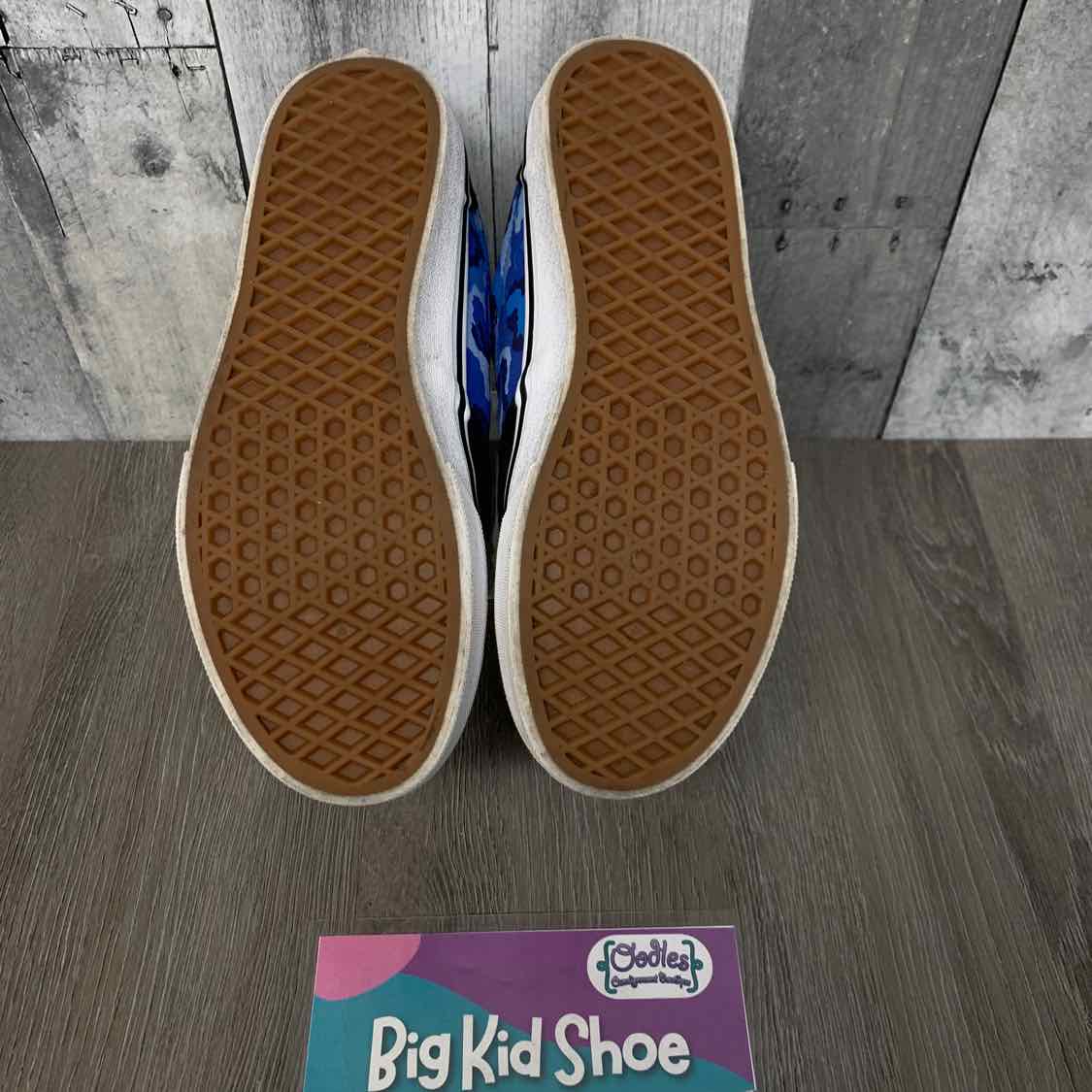 Size 7 Blue/Black Vans Sneakers