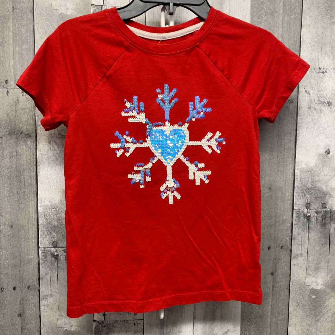 Size 7/8 Red/Silver Cat & Jack T Shirt