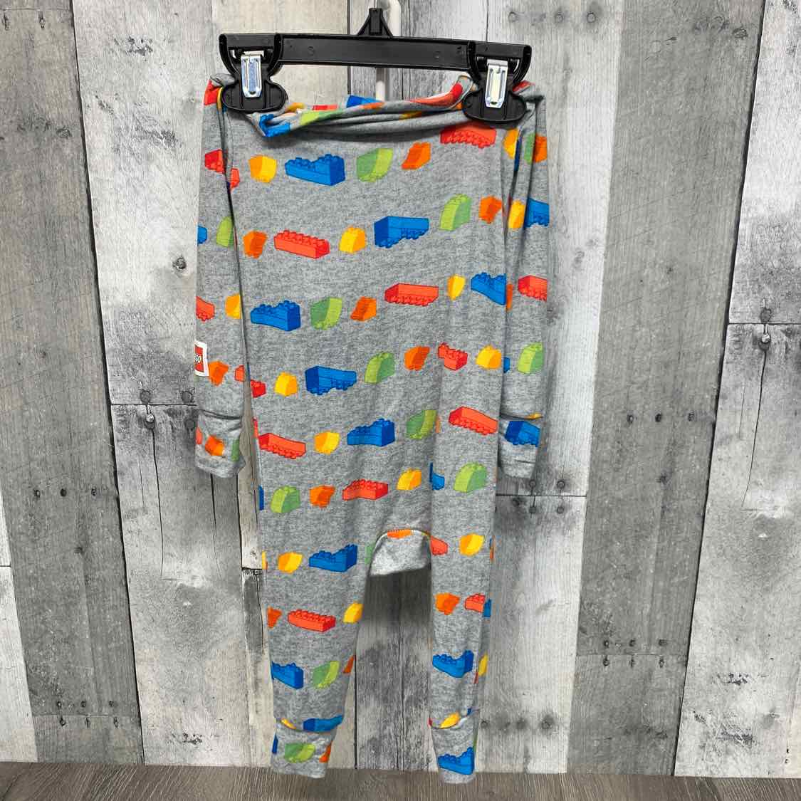 Size 12 Months Gray Print Lego Footy PJs