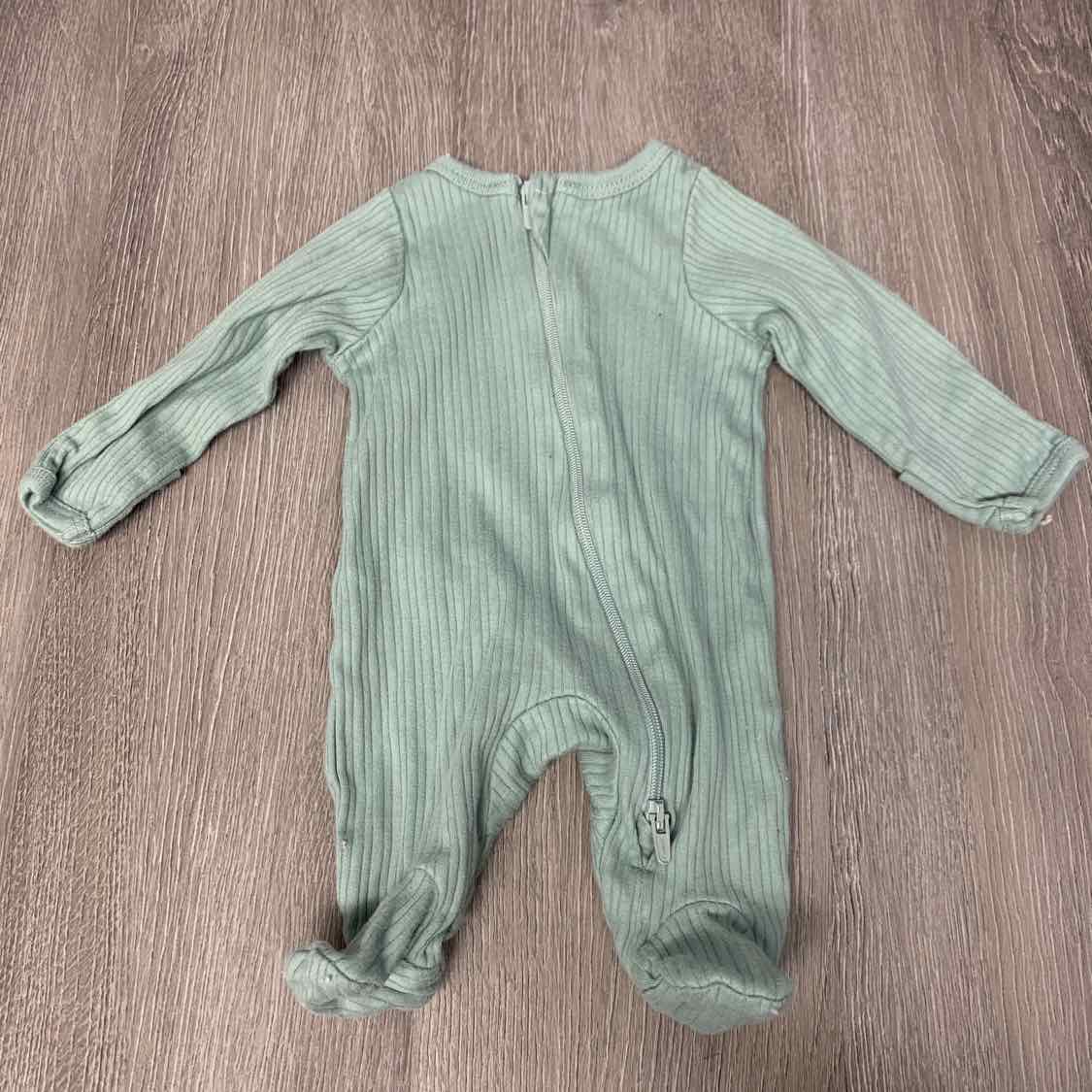 Size Preemie Green Wonder Nation Footy PJs