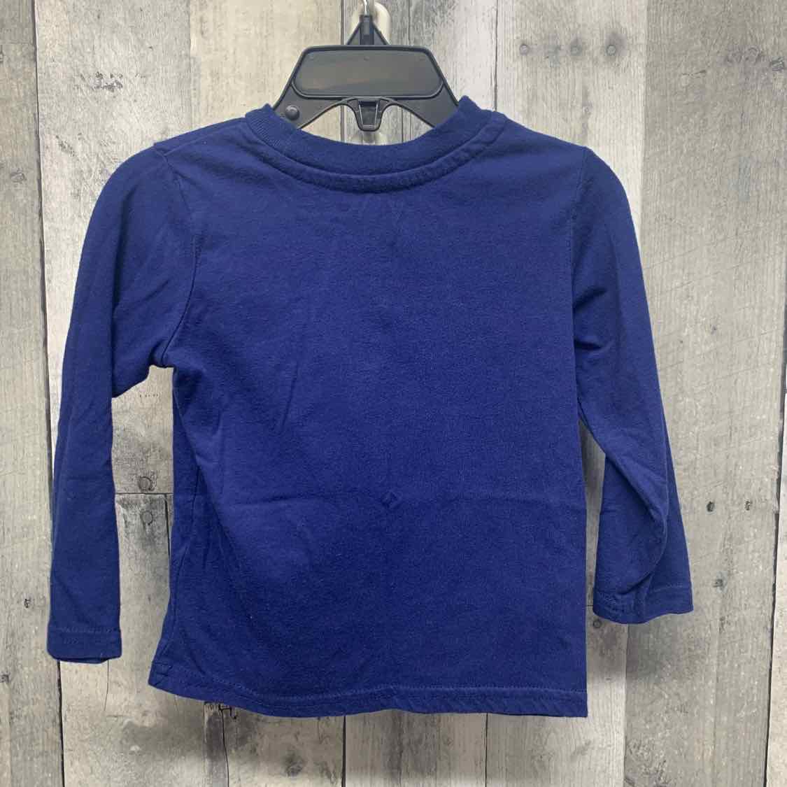 Size 2T Navy Graphic Marvel Long Sleeve Shirt