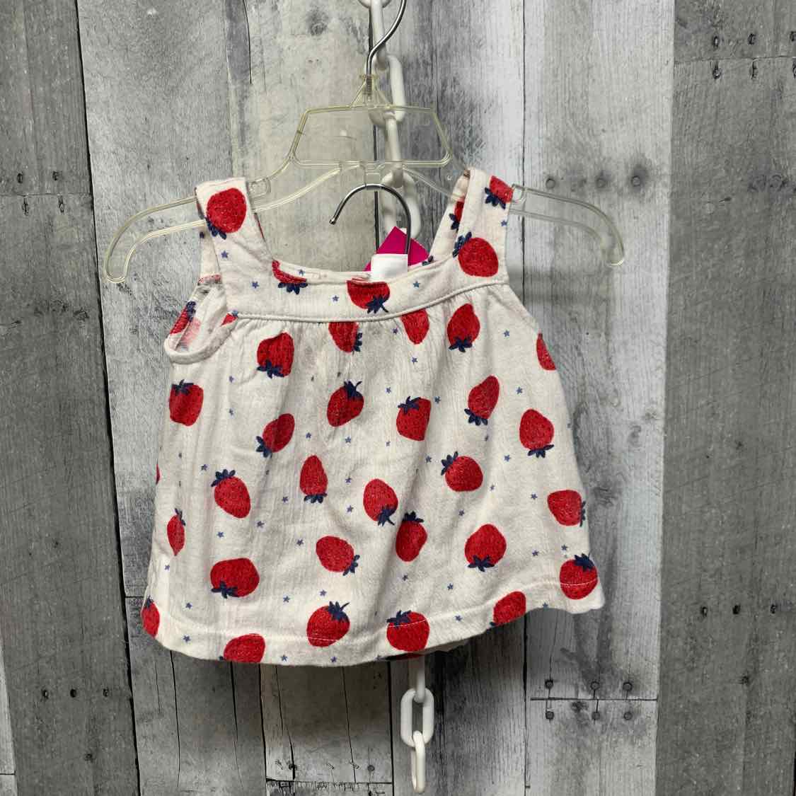 Size 6-9 Months White/Red Cat & Jack 2pc Dress