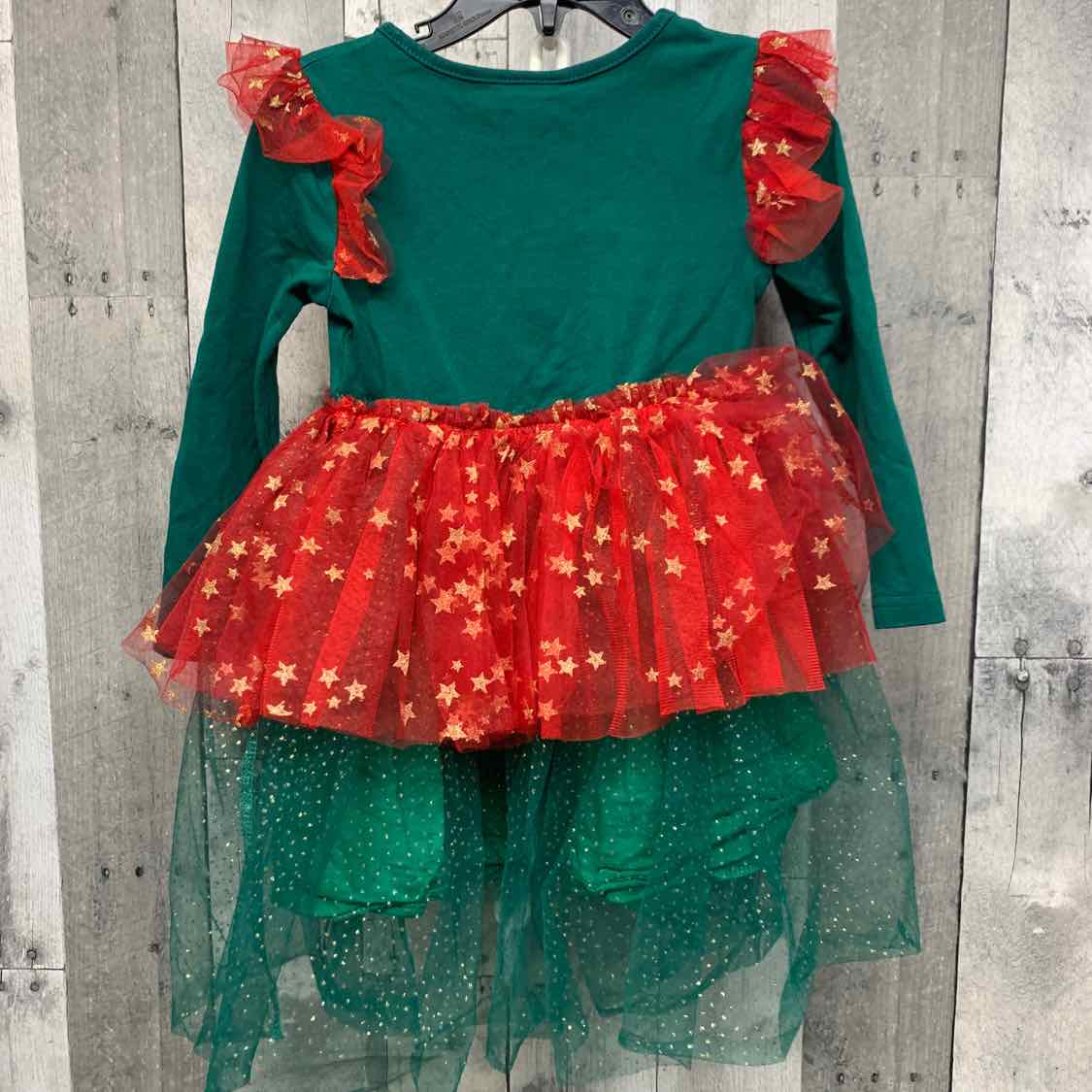 Size 2/3 Green/Red Holiday Brands LS Dress