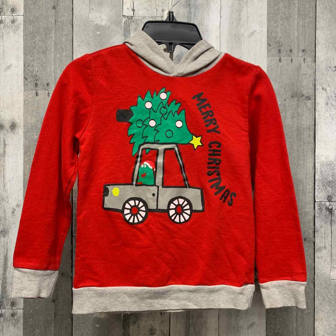 Size 6 Red/Gray Mid Brand Pull Over