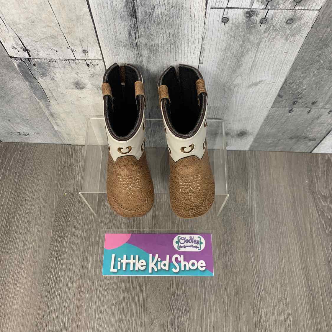 Size 3 Brown/Tan Name Brand Soft Sole Shoes