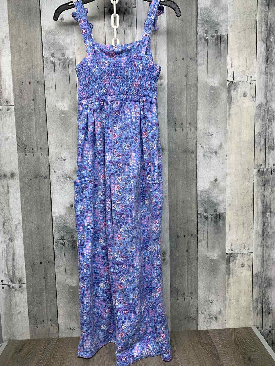 Size 10 Blue Floral Print B Brand Romper