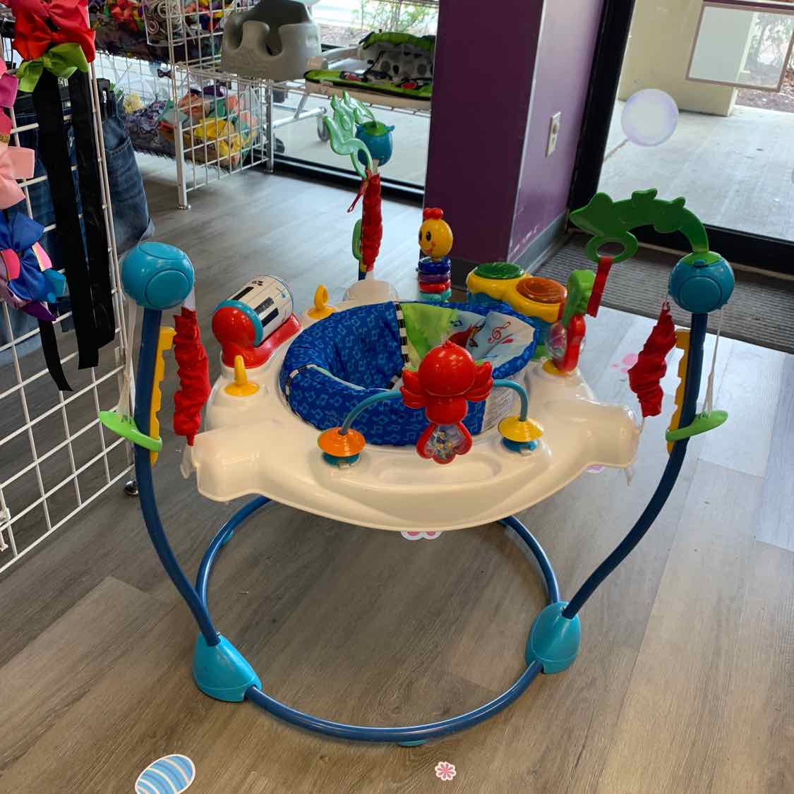 Baby Einstein White/Blue Jumperoo