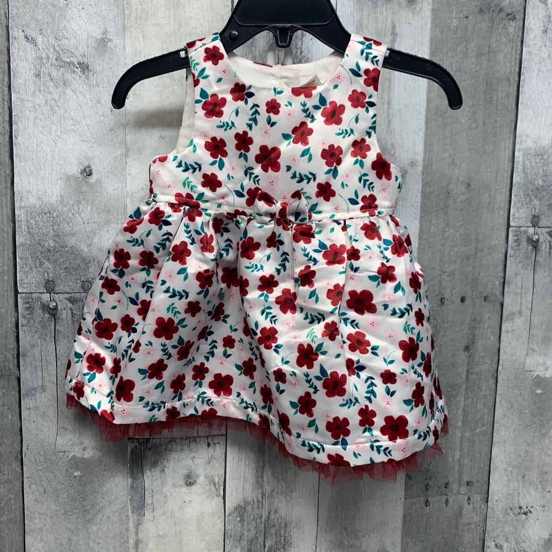 Size 6-9 Months White/Red Cat & Jack Dress