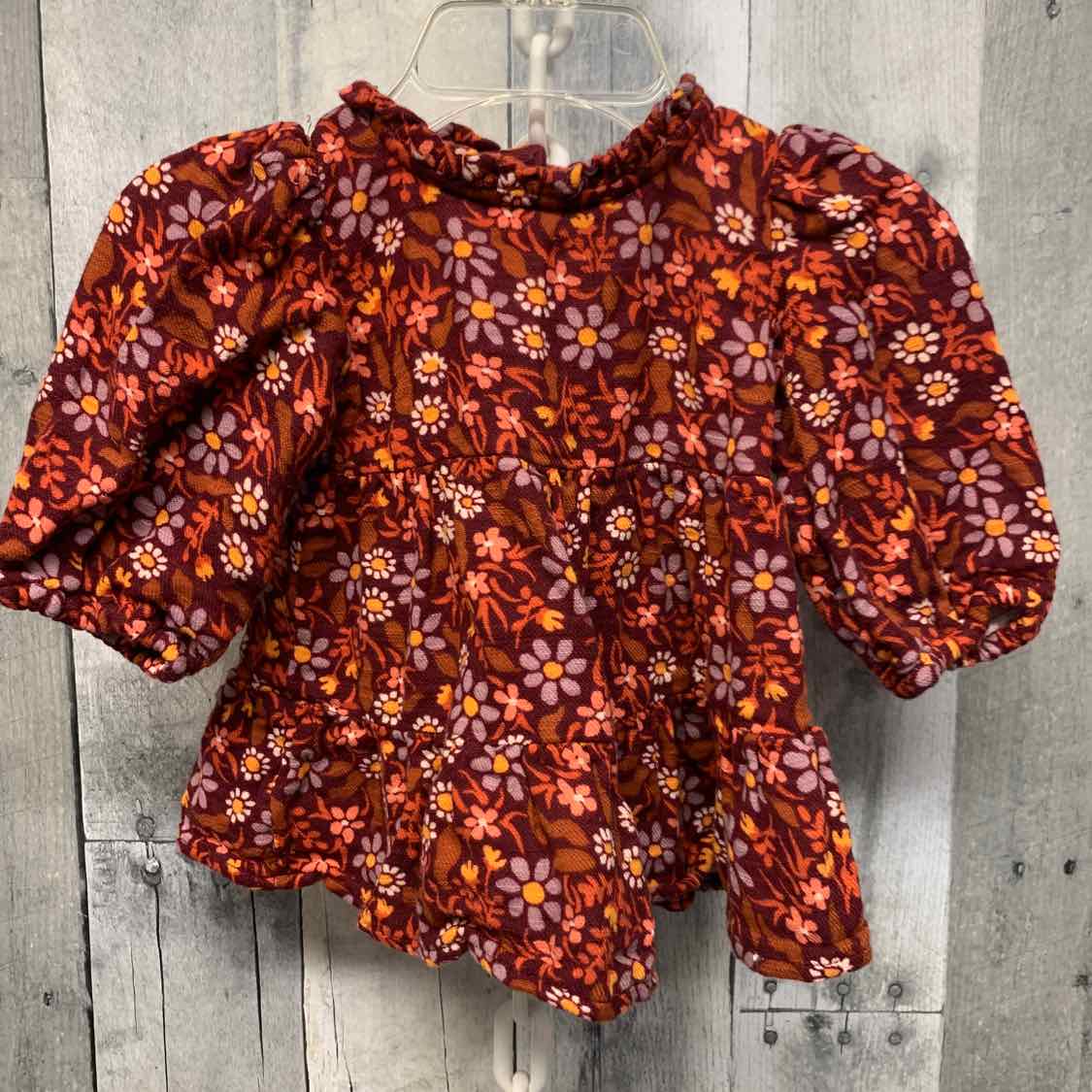 Size 0-3 Months Red/Pink Cat & Jack LS Dress