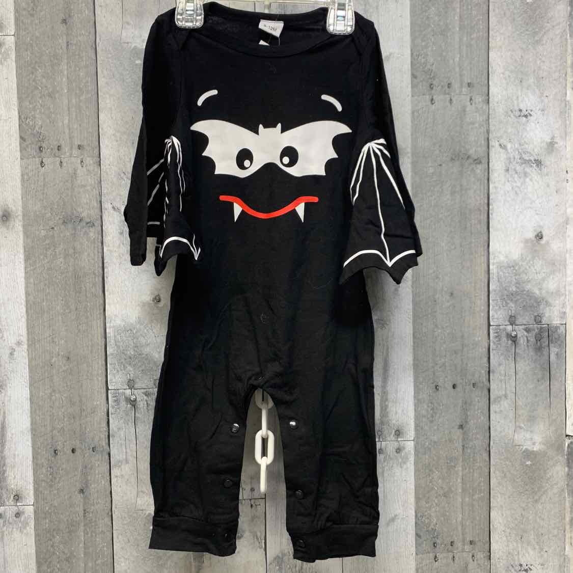 Size 9-12 Months Black/Red Mid Brand Romper