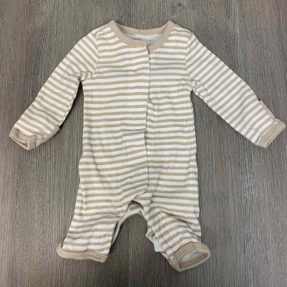 Size Preemie Tan/White Cloud Island Romper